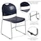 Flash Furniture Navy Plastic Stack Chair RUT-188-NY-GG - alternate 7